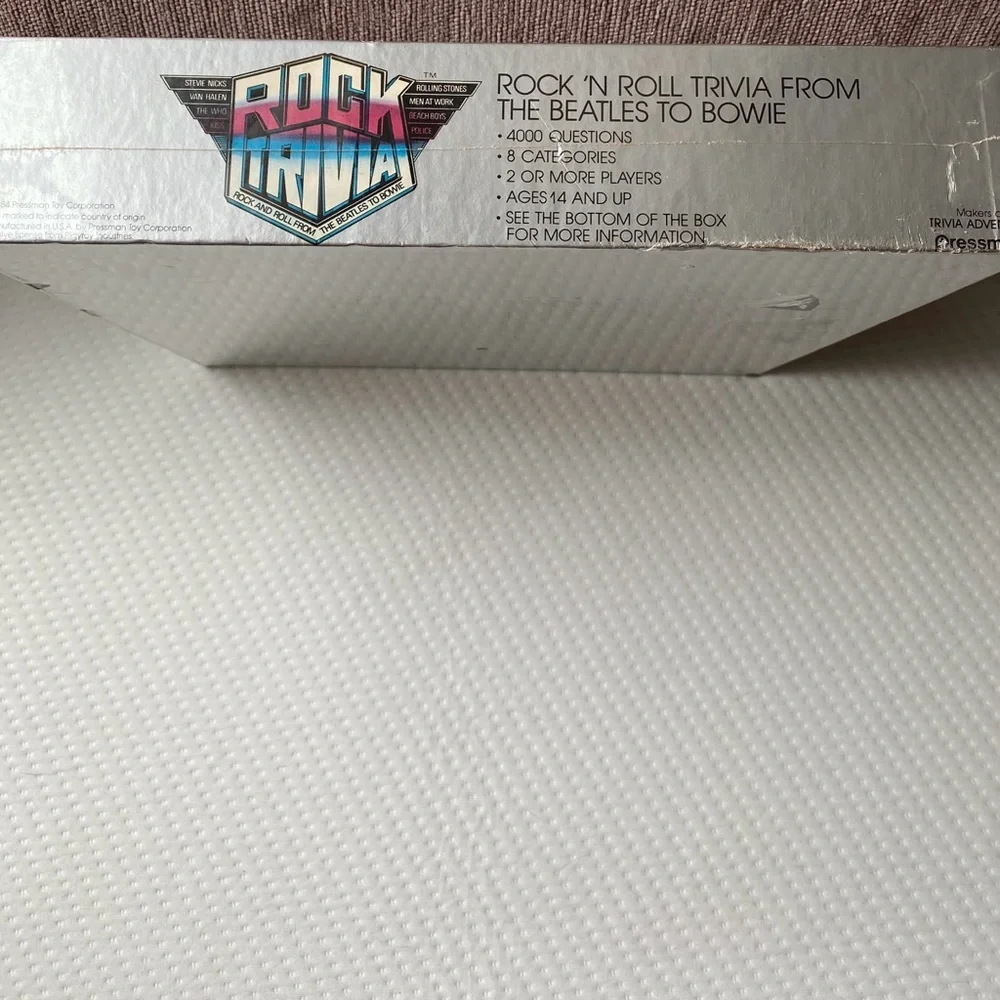 NIB vintage Rock Trivia game - early 80s. - Picture 3 of 3